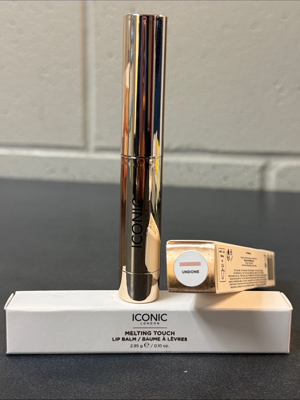 ICONIC London Melting Touch Lip Balm in Undone Metallic Rose Gold